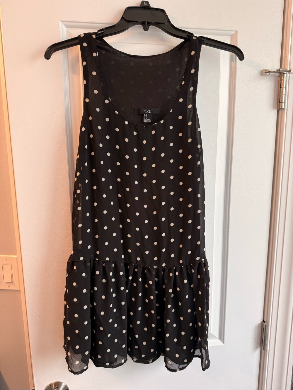 Forever 21 Black Polka Dot Mini Dress
